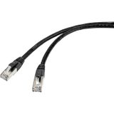 Renkforce RF-4538204 RJ45 Netwerkkabel, patchkabel CAT 6A S/FTP 30.00 m Zwart Geschikt voor buiten 1 stuk(s)