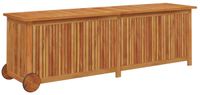 vidaXL Tuinbox met wieltjes 150x50x58 cm massief acaciahout