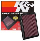 K&N 33-5048 Motor-luchtfilter: Hoge prestaties, Premium, wasbaar, vervangingsfilter, meer capaciteit, 2016-2019 (Titan XD)