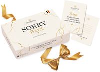 Moodbox Gifts - Sorry Box Prestige - Luxe Belgisch Cadeaupakket met Chocolade, Koffie, Thee en Lekkernijen - Gepersonaliseerde Boodschapkaart