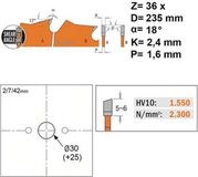 CMT Schulp- en afkortzaag - Zaagblad - 1 stuk(s)