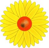 Sunnydays Fruitvliegjes val zonnebloem raamsticker - 3x stickers - geel - diameter 8,5