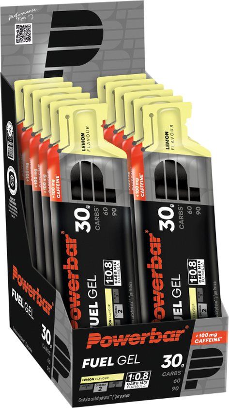 Powerbar Black Line Fuel Gel 30 Lemon + Caffeine - 12 x 50ml