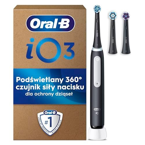 Oral-B iO3 SIOC Black Elektrische Tandenborstel, 3 Opzetborstels