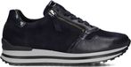 Gabor 528 Sneakers Dames Blauw Suède Lage Sneakers Ritssluiting Plateauhak Maat 36