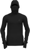 ODLO Active Warm Eco Haut à manches longues avec masque facial Homme, black