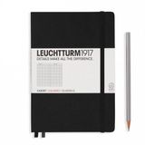 Leuchtturm1917 Notitieboek Zwart - Medium - Geruit