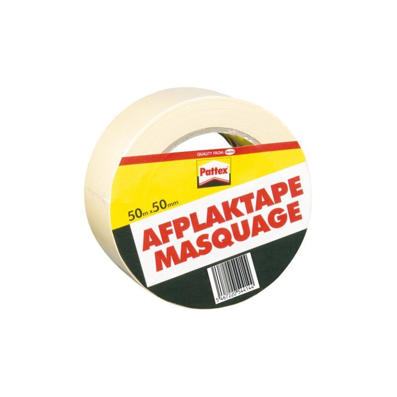 Pattex Afplaktape 50mmx50m creme