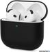 SOONTEC AirPods 4 Generation Housse de protection en silicone pour écouteurs Étui fin noir