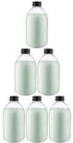 Claudius Cosmetics B.V. Scrubzout Eucalyptus 650 gram - Fles met zwarte dop - set van 6 stuks - Hydraterende Lichaamsscrub