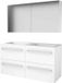 Basic Line Comfort 46 Badkamermeubelset - 120 x 46 cm - Wit