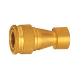 Riegler 107696-246.04 Hydraulische koppeling aan beide zijden afsluitend, MS blank, G 1/2 IG NW 11, 1 stuk