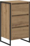 vidaXL Dressoir Ambachtelijk Eiken Hout 42 x 36 x 75,5 cm