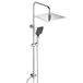 JOHO Roestvrij stalen douchesysteem zonder armatuur, regendouche doucheset waterbesparend met hoofddouche 25x25 cm chroom
