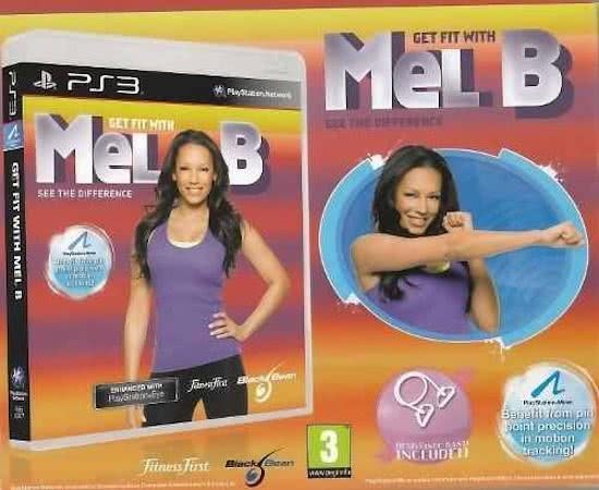 Black Bean Games Get Fit With Mel B + Resistance Band Move Compatible /PS3