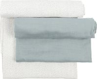 Nattou Set van 2 Swaddles - Axel en Luna - 120x120 cm - Groen/Wit