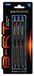 Pentonic LINC B-RT balpen, intrekbaar en navulbaar, wrijvingsloze en nauwkeurige ontspanner, puntdiameter 0,7 mm, lijndikte 0,3 mm, blauw, school en kantoor, 3 stuks