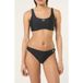 FILA Isola Logo Scoop Neck Bikini Noir Taille : XS