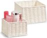 Zeller - Storage Basket, 2pcs set, white