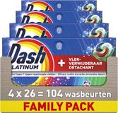 Dash Wasmiddel Pods® - +Extra Vlekverwijdering Kleur - 4 x 26 Wasbeurten