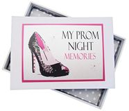 Witte White Cotton Cards Prom Night Memories PN1T Mini Photo Album, Black Shoe, White, 12.5 x 17.5 x 2.5 cm