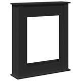 VidaXL Haardombouw 75x20x87,5 cm bewerkt hout zwart
