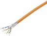 Tru Components Netwerkkabel CAT 7a S/FTP 4 x 2 x 0.26 mm² CPR-Dca-gecertificeerd Oranje 305 m