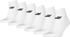 PUMA Chaussettes basses unisexe pour femme et homme, lot de 6, blanc, mélange de coton, taille 43-46