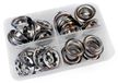 50 pièces, anneaux métalliques de 10 mm pour cuir, tissu ou toile faits maison