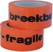 Deltafix Ruban adhésif PVC Profi / Avec inscription : Fragile Orange 66 m x 50 mm