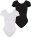 Urban Classics Organic Stretch Jersey 2Pack Bodysuit - S - Wit/Zwart