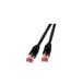 EFB Elektronik Cat6a SF/UTP netwerkkabel Zwart 1 m