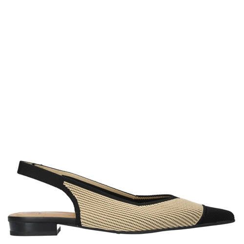 Miss Elastic Marni Miss Elastic slingback loafers beige/zwart