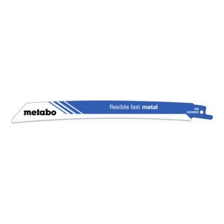 Metabo Reciprozaagbladen "Flexible Fast Metal" 225 x 1,1 mm, BiM, 1,8mm/14TPI - 5 stuks