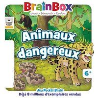 Asmodee BrainBox Pocket : Gevaarlijke dieren - Bordspellen - Geheugen- en observatiekaartspel - Familie en kinderen vanaf 6 jaar - 1 speler en ouder - Franse versie, Bezzerwizzer