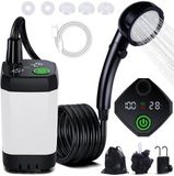 Azomor® Douche de camping portable avec batterie puissante et applications polyvalentes