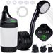 Azomor® Douche de camping portable avec batterie puissante et applications polyvalentes