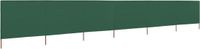 vidaXL Windscherm 6-panelen 800x80 cm stof groen