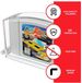 EVORETRO - 2-Pack PREMIUM Boîtier en acrylique pour cartouche N64 - Transparent