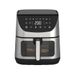 ARDES Friggisana Supreme 8L ARFRYA14DR Friteuse à air double résistance avec fenêtre 8 litres - Technologie Rapid Air - Air Fryer 12 en 1, température et minuterie réglables, lumière, écran