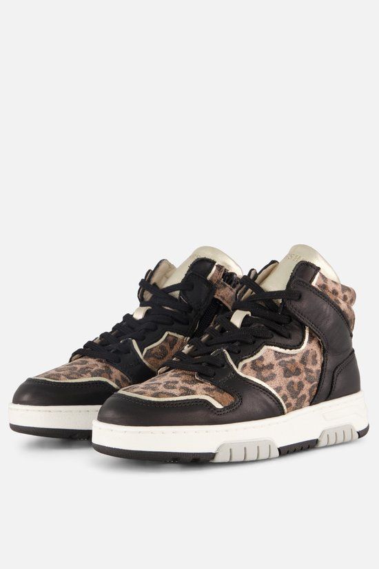 Giga Leopard Sneakers zwart Leer - Dames - Maat 29
