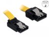 Delock SATA 3 Gb/s Cable straight to upwards angled 30 cm yellow