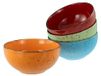 CreaTable, 22874, serie Nature Collection Mediterraan, 4-delige serviesset voor 4 personen, Boeddha Bowl van aardewerk, vaatwasser- en magnetronbestendig, kwaliteitsproductie