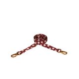 Dogguo Dog Leash (2x200)-S-DOT-LEASH-BORDEAUX/PEACH