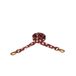 Dogguo Dog Leash (2x200)-S-DOT-LEASH-BORDEAUX/PEACH