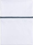 Baby's Only Wieglaken gebreide bies - Granit/Wit - 80x100 cm - 100% egyptisch katoen