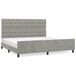 VidaXL Bedframe Lichtgrijs 200x200 cm Fluweel
