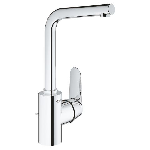 GROHE Eurodisc Cosmopolitan wastafelkraan - L-size - Met waste - Hoge draaibare uitloop - Chroom