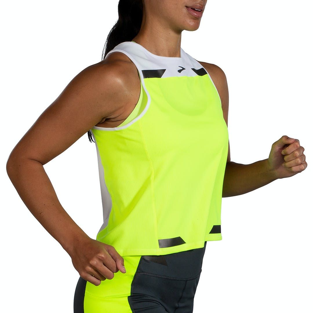 Brooks Run Visible Back-to-Front Singlet - Dames