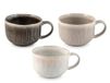 H&H Set 6 Tazze Jumbo Yucatan In Stoneware Colori Assortiti Cc 600
